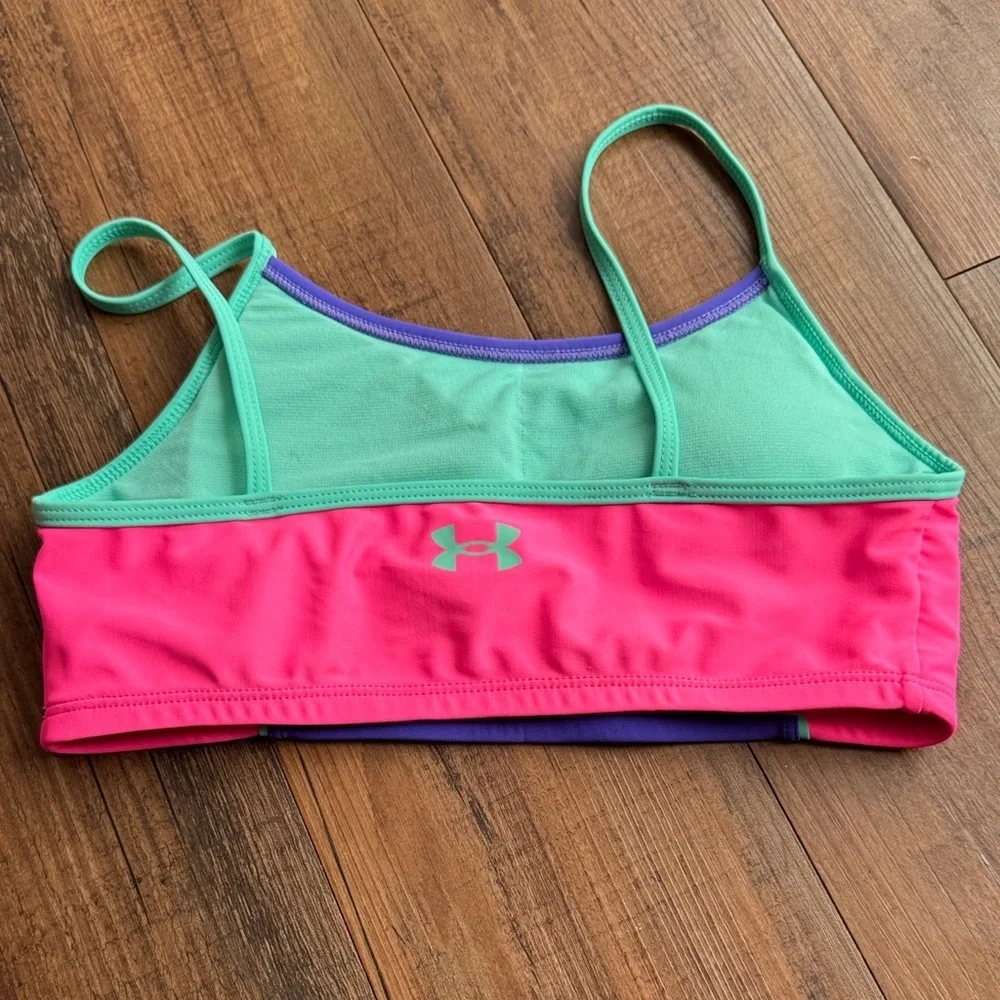 ❤️Under Armour Kids Bikini Top in Purple and Pink